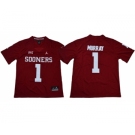 Sooners #1 Kyler Murray Red Jordan Brand Limited Stitched NCAA Jersey