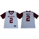 Sooners #2 Jalen Hurts White Jordan Brand Limited New XII Stitched College Jersey