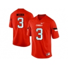 Men's Oklahoma State Cowboys Brandon Weeden #3 Pro Combat College Football Jersey - Orange