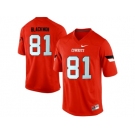 Men's Oklahoma State Cowboys Justin Blackmon #81 Pro Combat College Football Jersey - Orange