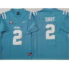 Men's Ole Miss Rebels #2 Jaxson Dart Blue Stitched jersey