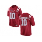 Men's Ole Miss Rebels Eli Manning 10 College Alumni Football Limited Jersey - Red