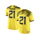 2016 Men's Oregon Duck Royce Freeman #21 College Football Electric Lightning Limited Jerseys - Yellow