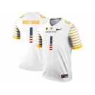 2016 US Flag Fashion 2016 Men's Oregon Ducks Spring Game Mighty Oregon #1 Webfoot 100th Rose Bowl Game Elite Jersey - White