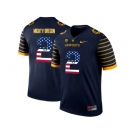 2016 US Flag Fashion 2016 Men's Oregon Ducks Spring Game Mighty Oregon #2 Webfoot 100th Rose Bowl Game Elite Jersey - Navy