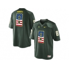 2016 US Flag Fashion Men's Oregon Duck Marcus Mariota #8 College Football Limited Jerseys - Green