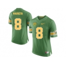 Men's Oregon Duck Marcus Mariota #8 College Football 20th Anniversary Throwback Jerseys - Apple Green