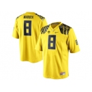 Men's Oregon Duck Marcus Mariota #8 College Football Limited Jerseys - Yellow