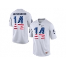 2016 US Flag Fashion Mens Penn State Nittany Lions Christian Hackenberg #14 College Football Limited Jersey - White