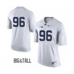 Men Penn State Nittany Lions #96 White Jersey