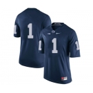 Men's Penn State Nittany Lions #1 KJ Hamler NCAA Navy Blue Stitched Jersey Without Name