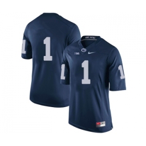 Men's Penn State Nittany Lions #1 KJ Hamler NCAA Navy Blue Stitched Jersey Without Name