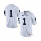 Men's Penn State Nittany Lions #1 KJ Hamler NCAA White Stitched Jersey Without name