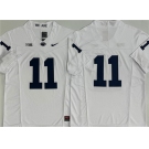 Men's Penn State Nittany Lions #11 Abdul Carter White 2024 F.U.S.E. No Name Stitched Jersey