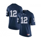 Men's Penn State Nittany Lions #12 Mac Hippenhammer NCAA Navy Blue Stitched Jersey Without name