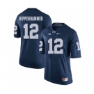 Men's Penn State Nittany Lions #12 Mac Hippenhammer NCAA Navy Blue Stitched Jersey