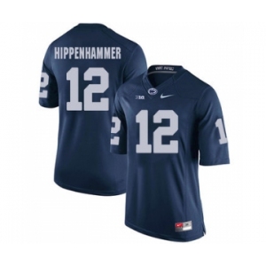 Men's Penn State Nittany Lions #12 Mac Hippenhammer NCAA Navy Blue Stitched Jersey