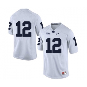 Men's Penn State Nittany Lions #12 Mac Hippenhammer NCAA White Stitched Jersey Without name