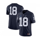 Men's Penn State Nittany Lions #18 NCAA Navy Blue Stitched Jersey Without Name