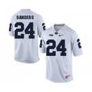 Men's Penn State Nittany Lions #24 Miles Sanders NCAA White Stitched Jersey