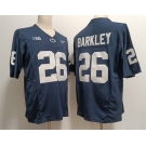 Men's Penn State Nittany Lions #26 Saquon Barkley Navy Stitched Jersey