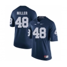 Men's Penn State Nittany Lions #48 Shareef Miller NCAA Navy Blue Stitched Jersey