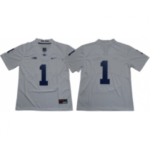 Nittany Lions #1 White Limited Stitched NCAA Jersey