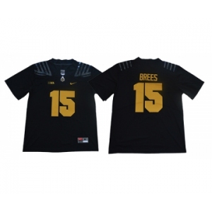 Purdue Boilermakers #15 Drew Brees Black Nike College Football Jersey