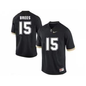 Purdue Boilermakers Drew Brees #15 College Football Jersey - Black