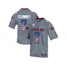 2016 US Flag Fashion-Men's South Carolina Gamecocks Jadeveon Clowney #7 College Football Jersey - Grey