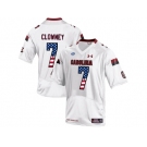 2016 US Flag Fashion-Men's South Carolina Gamecocks Jadeveon Clowney #7 College Football Jersey - White