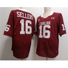 Men's South Carolina Fighting Gamecocks #16 LaNorris Sellers Garnet Stitched Jersey