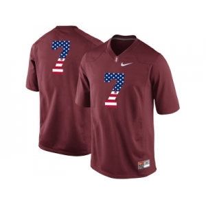 2016 US Flag Fashion-2016 Men's Stanford Cardinal #7 College Football Jersey - Cardinal