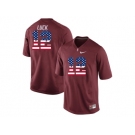 2016 US Flag Fashion-2016 Men's Stanford Cardinal Andrew Luck #12 College Football Jersey - Cardinal