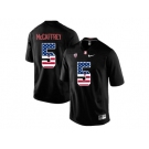 2016 US Flag Fashion-2016 Men's Stanford Cardinal Christian McCaffrey #5 College Football Jersey - Blackout