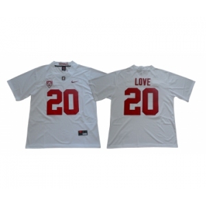 Stanford Cardinal #20 Bryce Love White Nike College Football Jersey