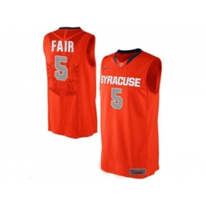 Men's Syracuse Orange C.J Fair #5 College Authentic Basketball Jersey - Orange