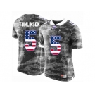 2016 US Flag Fashion Men's TCU Horned Frogs LaDainian Tomlinson #5 College Limited Football Jersey - Grey