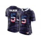 2016 US Flag Fashion Men's TCU Horned Frogs LaDainian Tomlinson #5 College Limited Football Jersey - Purple