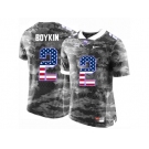 2016 US Flag Fashion Men's TCU Horned Frogs Trevone Boykin #2 College Limited Football Jersey - Grey