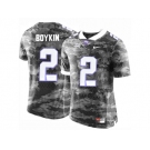 Men's TCU Horned Frogs Trevone Boykin #2 College Limited Football Jersey - Grey