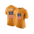 2016 US Flag Fashion 2016 Tennessee Volunteers Joshua Dobbs #11 College Football Limited Jersey - Orange