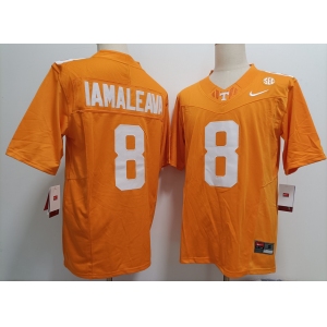 Men's Tennessee Volunteers #8 Nico Iamaleava Orange Stitched Jersey