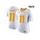 2016 Youth Tennessee Volunteers Joshua Dobbs #11 College Football Limited Jersey - White