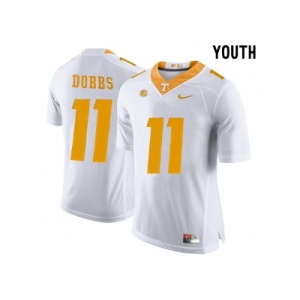 2016 Youth Tennessee Volunteers Joshua Dobbs #11 College Football Limited Jersey - White