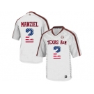 2016 US Flag Fashion 2016 Men'sTexas A&M Aggies Johnny Manziel #2 College Football Authentic Jersey - White