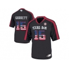 2016 US Flag Fashion 2016 Men'sTexas A&M Aggies Myles Garrett #15 College Football Authentic Jersey - Black