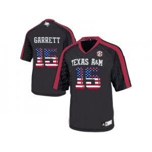 2016 US Flag Fashion 2016 Men'sTexas A&M Aggies Myles Garrett #15 College Football Authentic Jersey - Black