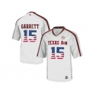 2016 US Flag Fashion 2016 Men'sTexas A&M Aggies Myles Garrett #15 College Football Authentic Jersey - White