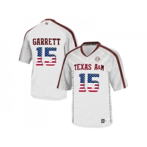 2016 US Flag Fashion 2016 Men'sTexas A&M Aggies Myles Garrett #15 College Football Authentic Jersey - White